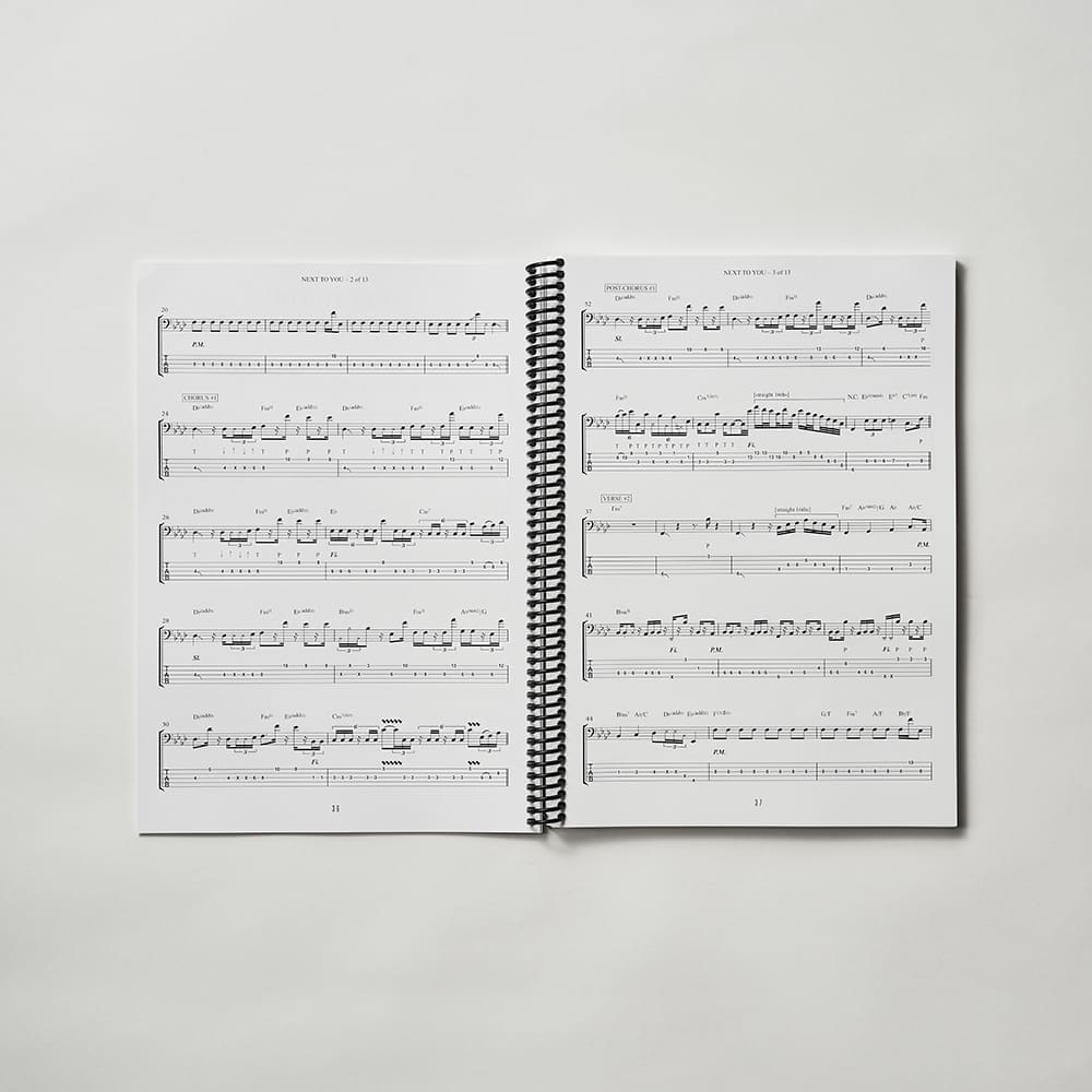 Sheet music - Dirty Loops Bass edition : score-book